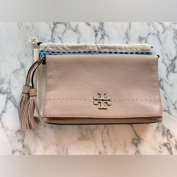 Tory Burch Bags Tory Burch Mcgraw Foldover Bag Devon Sand Poshmark